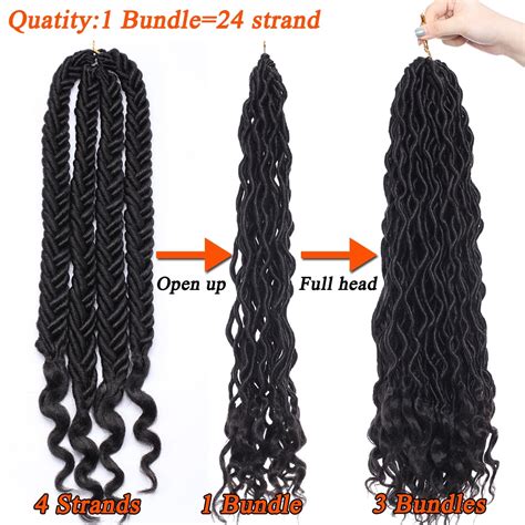 Buy SEGO Goddess Faux Locs Crochet Hair Braids Synthetic Braiding Hair ...