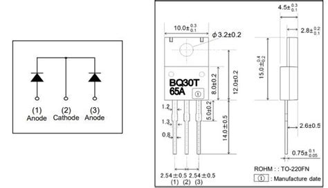 RBQxx65ANZ Low IR Schottky Barrier Diodes - ROHM | Mouser