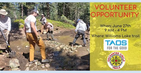 Adopt-A-Trail Work Day with Taos Ski Valley, Inc.: Williams Lake trail ...