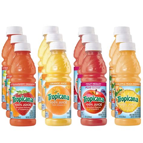 Buy Tropicana Fruit Juice Variety Pack - Strawberry Orange, Orange ...