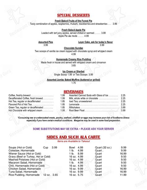 Menu at Gourmet Family Restaurant, Scranton