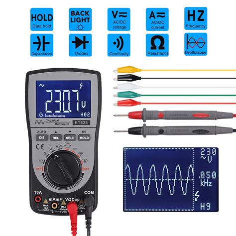 CAMWAY Oscilloscope Multimeter Intelligent Oscilloscope Automatic ...
