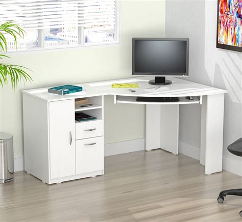 Image result for Corner Computer Desk with Drawers