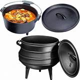 Buy Cast Iron Pre-Seasoned 3 Legged Cast Iron Dutch Oven, 4.5-Quart ...