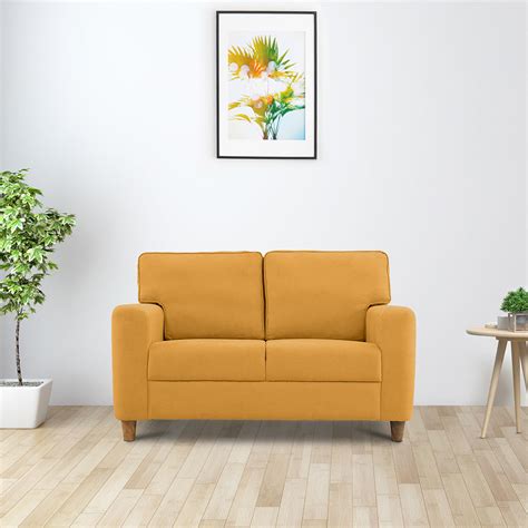 Buy Utopia Yellow Fabric 2 Seater Sofa Online and Get Upto 25% Off* On ...