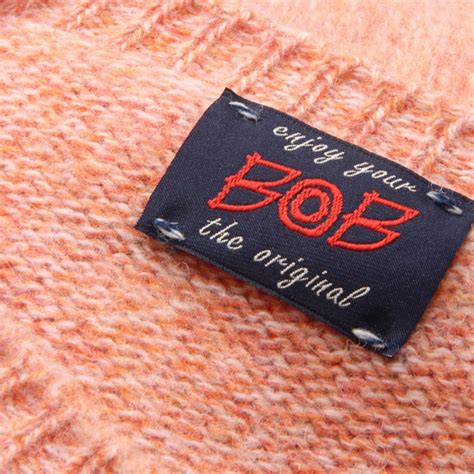 5834AI maglione uomo BOB TIMON man wool sweater orange melange