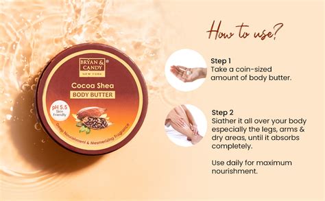 Buy BRYAN & CANDY Cocoa Shea Body Butter |Ph5.5 Skin Friendly | 48hrs ...