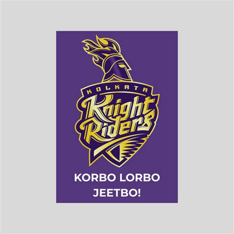 Kolkata Knight Riders Poster – HOUSE OF MAGNETIC