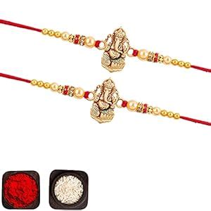 Buy Bandhan Rakhi Set Of 2 Beautiful Rakhis Combo For Your Brother ...