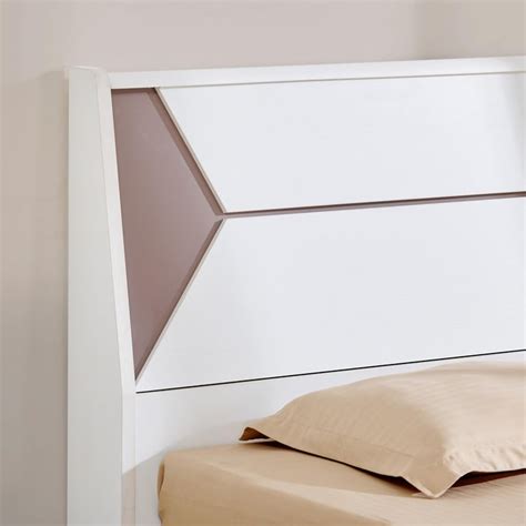 Buy Quadro Edge Queen Bed - White from Home Centre at just INR 52496.0