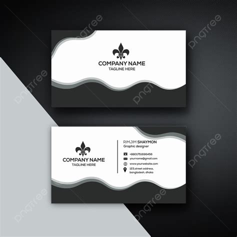 Black and White Business Card Template 的图像结果