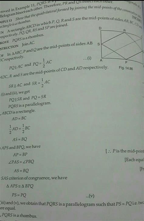 prove that the figure formed by joining the midpoint of the consecutive ...