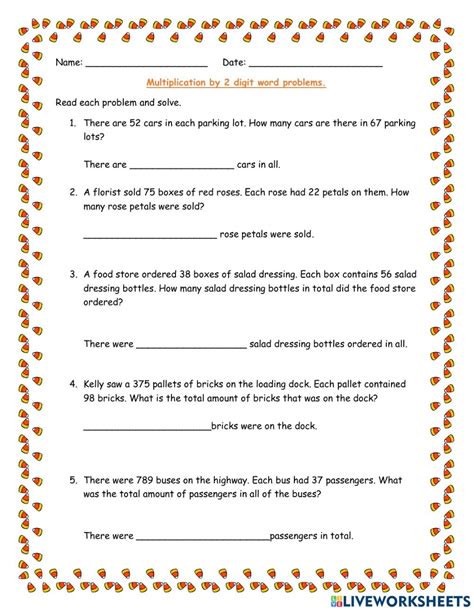 Multiplication Word Problems Grade 2 PDF 的图像结果