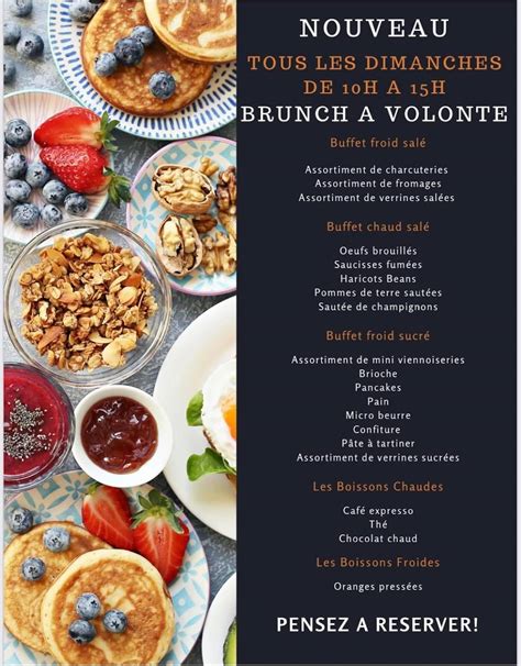 Menu au MONUMENT CAFE FONTAINEBLEAU- RESTAURANT DU CHATEAU DE ...