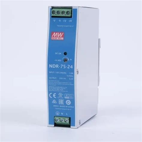 DIN Rail Power Supply - 24V 3.2A DIN Rail Switching Power Supply Trader ...