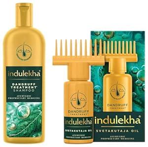 Buy Indulekha Svetakutaja Oil 100ml & Indulekha Dandruff Treatment ...