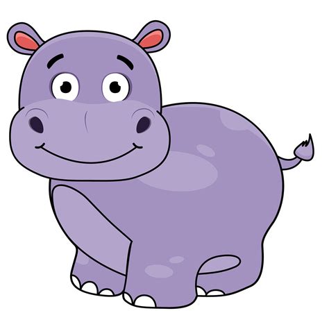 Clip Art Hippo Purple