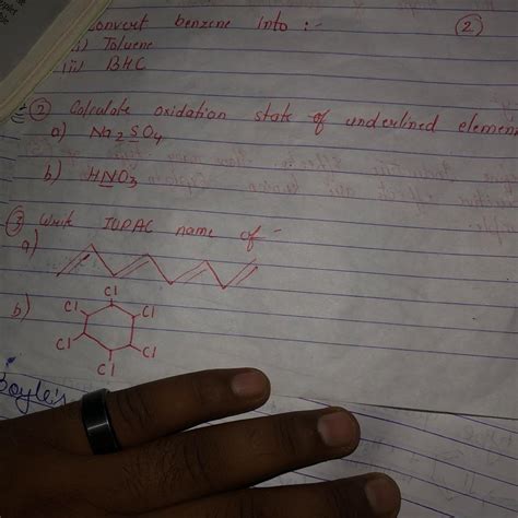 Calculate Oxidation state Of underlined element 1:- Na2_SO4 2:-H_O3 ...