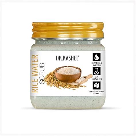 Buy DR.RASHEL Rice water Face Scrub For Men & Women (380 Ml ...