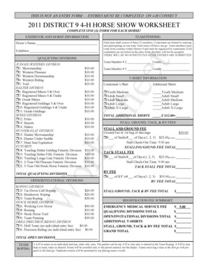 Fillable Online d94-h tamu THIS IS NOT AN ENTRY FORM ENTRIES MUST BE ...