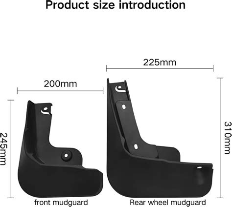 Buy Mud Flaps Compatible with F-ord Mustang Mach e Mach-e 2021 2022 ...