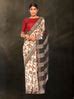 Hand Block Printed Tussar Silk Saree with Floral Theme BBPRTS09 – bbaawri