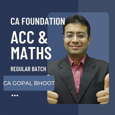 CA Foundation Accounts & Maths Regular Batch by CA Gopal Bhoot – CA Point