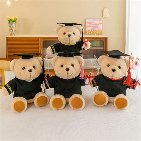 25-45cm Wholesale Kawaii Mini Graduation Cap Anime Bear Cute Plush Toys ...
