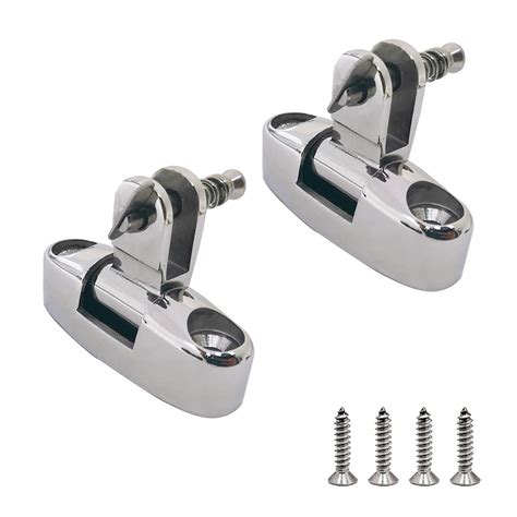 Buy Yanyu 2 Pack Boat Bimini Top Swivel Deck Hinge 316 Stainless Steel ...