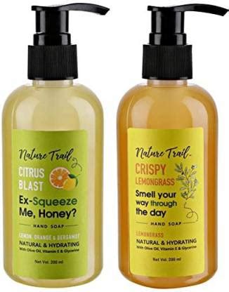 nature trail Citrus Blast & Crispy Lemongrass Natural Handwash Combo ...