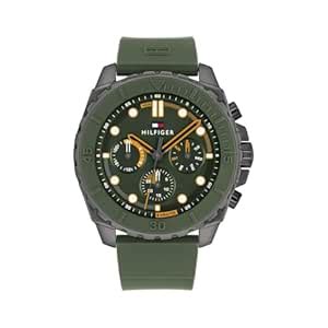 Buy Tommy Hilfiger Morgan Quartz Analog with Green Dial Green Silicone ...