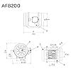 Astberg AFB200 (200mm/8") (850CMH/500CFM)) Silent Mix Flow/Inline Duct ...