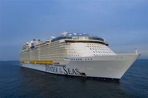 Wonder of the Seas cruise ship sets sail for first time