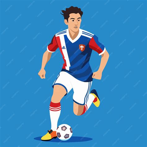 Soccer Player Clip Art Vector Illustration Design | Premium AI ...