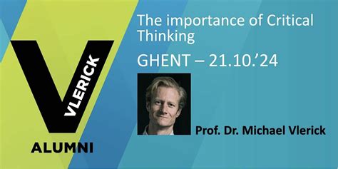 The importance of critical thinking., Reep 1, Gent, 21 October 2024 ...