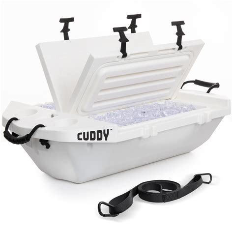 Cuddy 40QT Marine Ice Chest - Amphibious Floating Cooler & Dry Storage ...
