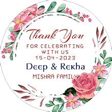 Deep Print Mart Thank You Stickers for Return Gift | Birthday, Baby ...