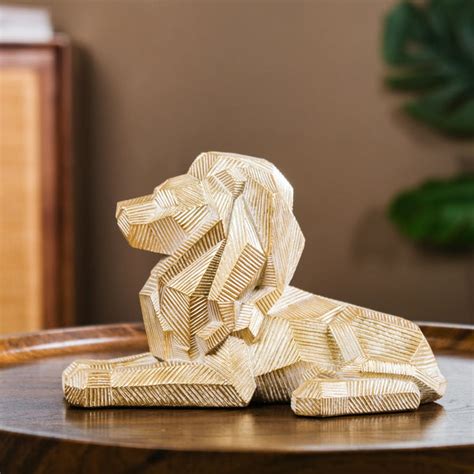 Majestic Lion Modern Decor Gold Online - Premium Decor Object | Nestasia