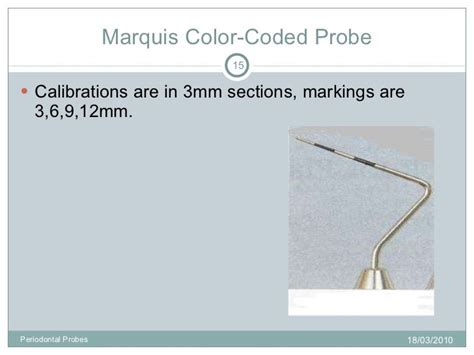 Dental Probe Color Markings Periodontal Michigan-O-Williams Probe ...