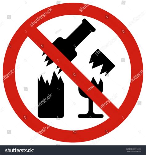 Do Not Break Glass Dishthe Danger Stock Vector (Royalty Free) 382912336 ...
