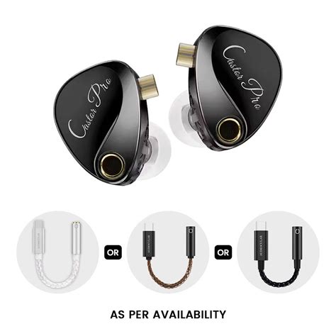 KZ Castor Pro (Improved Bass) IEM + AUDIOCULAR D07 Slim DAC & Amp ...