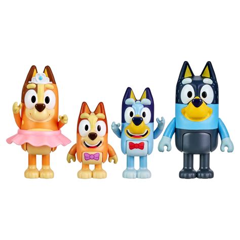 Bluey The Show 4-Pack, 2.5-3 inch Figures, Blueys India | Ubuy