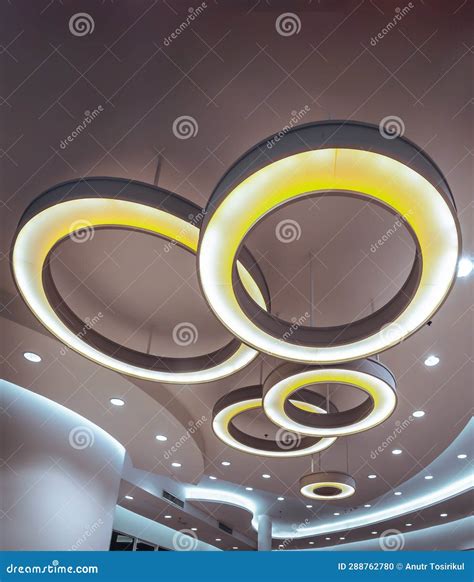 Hanging Rounded Ceiling Mounted Light Fixtures with Modern LED Light ...