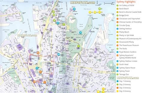 Printable Map Of Sydney