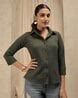 Buy Olive green Shirts for Women by RACHNA Online | Ajio.com
