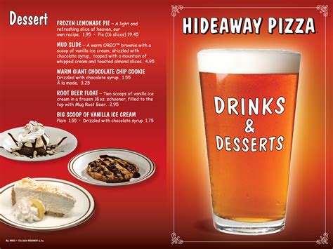Hideaway Pizza Kids Menu Design – Bob Paltrow Design