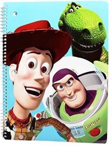 PIXAR Disney S' Toy Story Woody, Buzz, And Rex Spiral Notebook (50 ...
