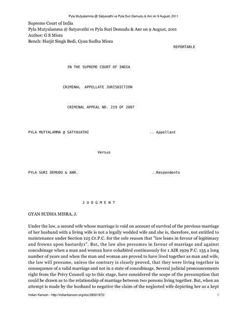 Bigamy & maintenace Pyla Mutyalamma @ Satyavathi vs Pyla Suri Demudu ...