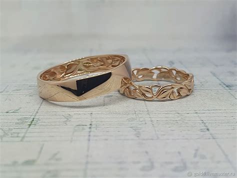 Ажурные необычные обручальные кольца, парные обручальное кольцо на ...