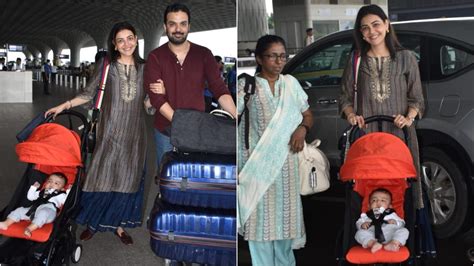 Kajal Aggarwal reveals son Neil's face for the first time, gets snapped ...